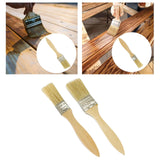 Maxbell Household Paint Brush Fence Stain Applicator Flat Brush for Oil Paint Stains 17cmx2.3cmx0.7cm
