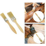 Maxbell Household Paint Brush Fence Stain Applicator Flat Brush for Oil Paint Stains 17cmx2.3cmx0.7cm