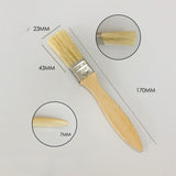 Maxbell Household Paint Brush Fence Stain Applicator Flat Brush for Oil Paint Stains 17cmx2.3cmx0.7cm