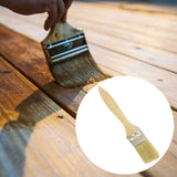 Maxbell Household Paint Brush Fence Stain Applicator Flat Brush for Oil Paint Stains 17.5cmx4cmx0.8cm