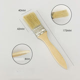 Maxbell Household Paint Brush Fence Stain Applicator Flat Brush for Oil Paint Stains 17.5cmx4cmx0.8cm