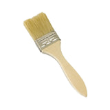 Maxbell Household Paint Brush DIY Wooden Handle Flat Brush for Watercolor Glues Deck 18.5cmx4.5cmx0.9cm