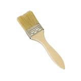 Maxbell Household Paint Brush DIY Wooden Handle Flat Brush for Watercolor Glues Deck 18.5cmx4.5cmx0.9cm