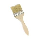 Maxbell Household Paint Brush DIY Wooden Handle Flat Brush for Watercolor Glues Deck 19cmx5.5cmx1cm