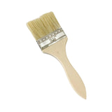Maxbell Household Paint Brush DIY Wooden Handle Flat Brush for Watercolor Glues Deck 19cmx5.5cmx1cm