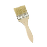 Maxbell Household Paint Brush DIY Wooden Handle Flat Brush for Watercolor Glues Deck 19cmx5.5cmx1cm