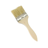 Maxbell Household Paint Brush DIY Wooden Handle Flat Brush for Watercolor Glues Deck 19cmx5.5cmx1cm