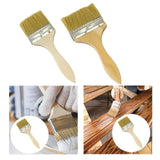 Maxbell Household Paint Brush Wooden Handle DIY Painting Brushes for Stains Oil Deck 19.5cmx7cmx1cm
