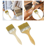 Maxbell Household Paint Brush Wooden Handle DIY Painting Brushes for Stains Oil Deck 19.5cmx7cmx1cm