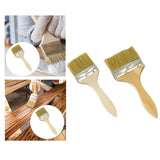 Maxbell Household Paint Brush Wooden Handle DIY Painting Brushes for Stains Oil Deck 19.5cmx7cmx1cm