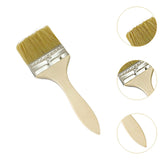 Maxbell Household Paint Brush Wooden Handle DIY Painting Brushes for Stains Oil Deck 19.5cmx7cmx1cm