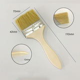 Maxbell Household Paint Brush Wooden Handle DIY Painting Brushes for Stains Oil Deck 19.5cmx7cmx1cm