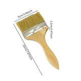 Maxbell Household Paint Brush Wooden Handle DIY Painting Brushes for Stains Oil Deck 20cmx9cmx1.2cm