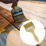 Maxbell Household Paint Brush Wooden Handle DIY Painting Brushes for Stains Oil Deck 20cmx9cmx1.2cm
