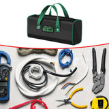 Maxbell Electrician Tool Bag Versatile Wear Resistant Waterproof Maintenance Toolbag L Double Layer
