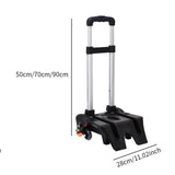 Maxbell Black Stair Climbing Cart Folding Hand Cart Portable Moving Cart for Outdoor