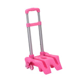 Maxbell Pink Stair Climbing Cart Folding Hand Cart with 6 Wheels for Personal Travel