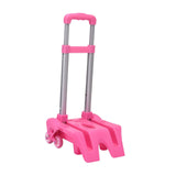 Maxbell Pink Stair Climbing Cart Folding Hand Cart with 6 Wheels for Personal Travel