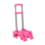 Maxbell Pink Stair Climbing Cart Folding Hand Cart with 6 Wheels for Personal Travel