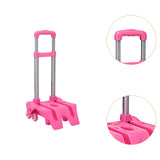 Maxbell Pink Stair Climbing Cart Folding Hand Cart with 6 Wheels for Personal Travel