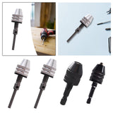 Maxbell Drill Chuck Conversion Tool 3 Jaw Easy to Use Sturdy Drill Head Chuck Adapter 0.3 to 3.4 Silver 2.35 handle