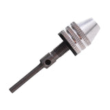 Maxbell Drill Chuck Conversion Tool 3 Jaw Easy to Use Sturdy Drill Head Chuck Adapter 0.3 to 3.4 Silver 3.0 handle