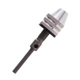 Maxbell Drill Chuck Conversion Tool 3 Jaw Easy to Use Sturdy Drill Head Chuck Adapter 0.3 to 3.4 Silver 3.0 handle