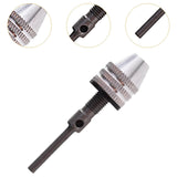 Maxbell Drill Chuck Conversion Tool 3 Jaw Easy to Use Sturdy Drill Head Chuck Adapter 0.3 to 3.4 Silver 3.0 handle