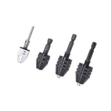 Maxbell Drill Chuck Conversion Tool 3 Jaw Easy to Use Sturdy Drill Head Chuck Adapter 0.3 to 3.6 Black Hex Shank