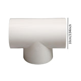 Maxbell 3 Way Elbow Connector Replaces Outlet Ventilation Ducts Tee PVC Pipe Fitting T Shape Dia 10cm
