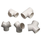 Maxbell 3 Way Elbow Connector Replaces Outlet Ventilation Ducts Tee PVC Pipe Fitting T Shape Dia 10cm