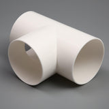 Maxbell 3 Way Elbow Connector Replaces Outlet Ventilation Ducts Tee PVC Pipe Fitting T Shape Dia 15cm