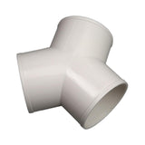 Maxbell 3 Way Elbow Connector Replaces Outlet Ventilation Ducts Tee PVC Pipe Fitting Y Shape Dia 10cm
