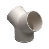 Maxbell 3 Way Elbow Connector Replaces Outlet Ventilation Ducts Tee PVC Pipe Fitting Y Shape Dia 10cm