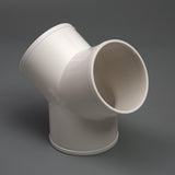 Maxbell 3 Way Elbow Connector Replaces Outlet Ventilation Ducts Tee PVC Pipe Fitting Y Shape Dia 10cm