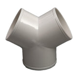 Maxbell 3 Way Elbow Connector Replaces Outlet Ventilation Ducts Tee PVC Pipe Fitting Y Shape Dia 15cm