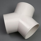 Maxbell 3 Way Elbow Connector Replaces Outlet Ventilation Ducts Tee PVC Pipe Fitting Y Shape Dia 20cm