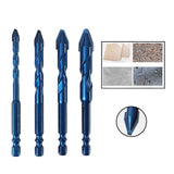 Maxbell Crooked Head Eccentric Drill Bit Set Quick Wear Resistant Alloy for Concrete 4pcs 6 8 10 12mm