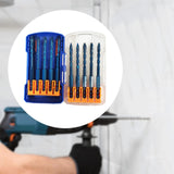 Maxbell Crooked Head Eccentric Drill Bit Set Quick Wear Resistant Alloy for Concrete 10pcs 6mm