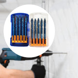 Maxbell Crooked Head Eccentric Drill Bit Set Quick Wear Resistant Alloy for Concrete 10pcs 8mm