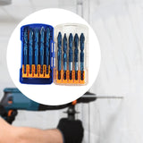 Maxbell Crooked Head Eccentric Drill Bit Set Quick Wear Resistant Alloy for Concrete 10pcs 10mm