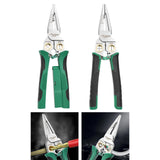 Maxbell Electricians Pliers Gripper Wiring Tools Portable Steel 8 inch Wire Stripper with Electric test