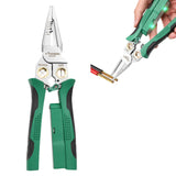 Maxbell Electricians Pliers Gripper Wiring Tools Portable Steel 8 inch Wire Stripper with Electric test