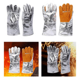 Maxbell Labor Gloves Protection Heat Insulation Wear Resistant Practical Work Gloves Silver