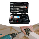Maxbell 27Pcs Screwdriver Bit Set Accessory for Home DIY Use Sturdy with Storage Box