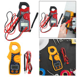 Maxbell Digital Clamp Meter Multimeter Tester Practical Tool Sturdy DC Multimeter Red Black