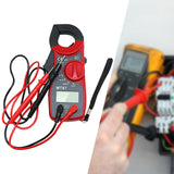 Maxbell Digital Clamp Meter Multimeter Tester Practical Tool Sturdy DC Multimeter Red Black