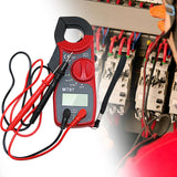 Maxbell Digital Clamp Meter Multimeter Tester Practical Tool Sturdy DC Multimeter Red Black