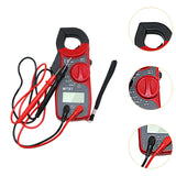 Maxbell Digital Clamp Meter Multimeter Tester Practical Tool Sturdy DC Multimeter Red Black