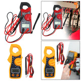 Maxbell Digital Clamp Meter Multimeter Tester Practical Tool Sturdy DC Multimeter Red Black